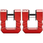 WeiSen 2 Pack 3/4" D Ring Shackle with 7/8 Pin Break Strength 68,000 lbs Compatible with ATV UTV SUV Off Road Towing & Vehicle Recovery (7075 Aluminum, Red)