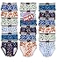 Andrew Scott Boys 12 Pack & 18 Pack Cotton Underwear Briefs for Toddlers and Big Boys in Assorted Colors Prints
