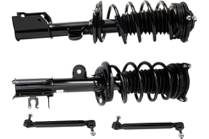 TRQ Front Suspension Kit Complete Strut & Coil Spring Assembly Sway Bar Stabilizer Link Compatible with 2015-2021 Jeep Renegade