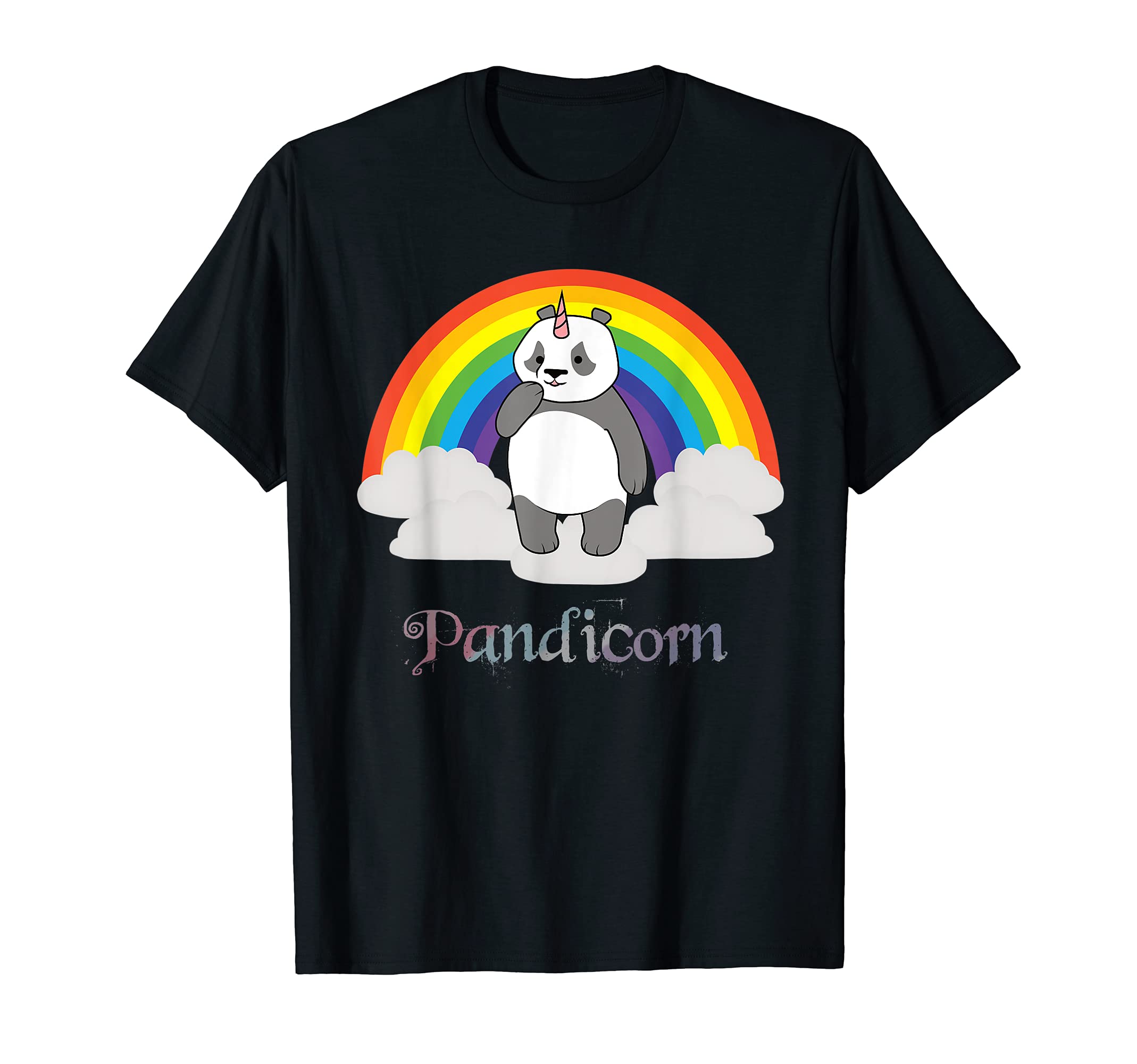 Pandicorn I Cute Panda Unicorn Rainbow T-Shirt