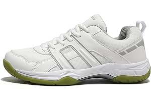 ASHION Pickleball Shoes for Men Tennis Shoes Sneakers for All Court Racquetball Athletic Shoes for Racquet Sport | Arch Support