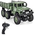 OBEST Military Truck 2.4Ghz Off-Road Remote Control Car RC 4WD Truck for ATVs, Children's Day Ideal Gift for Boys (Green)