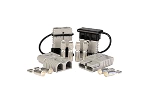 LANGIR 4 Pack 175AMP Battery Quick Connect Disconnect Kit - 1/0 AWG Wire Harness Plug Set for Winch, RV, Truck, Car, ATV, Motor - Heavy Duty Power Connector with Cables (Red)