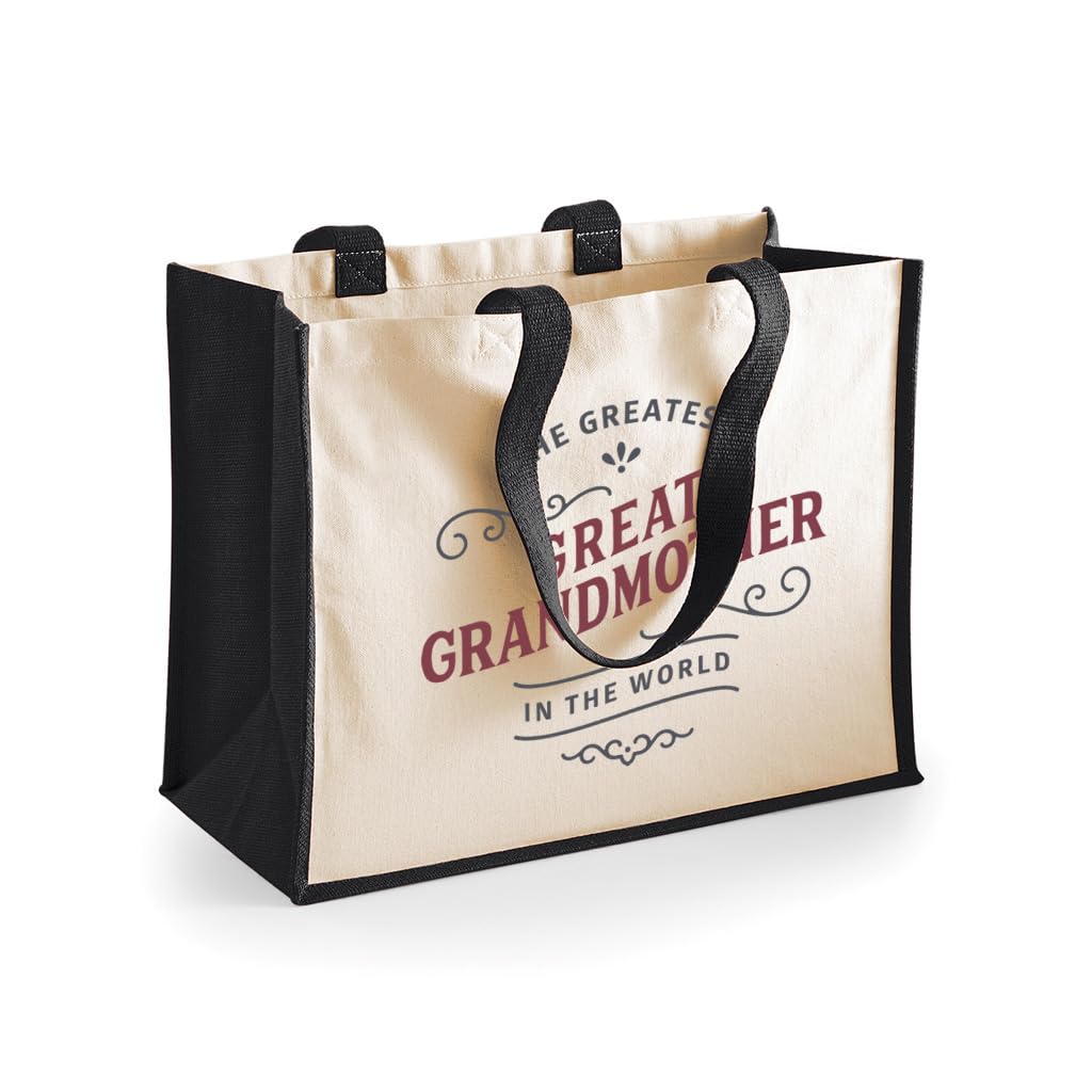Great Grandmother Gift Bag Birthday Personalised Present Mother’s Day Funny Novelty Gift Keepsake (Black)