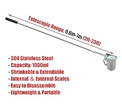 CMYUN 1000 Ml Water Sampler Dipper with Telescopic