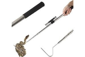 Smarkey Snake Catcher Tongs Grabber Hook Stick Handling Tool Kit for Rattlesnakes Python Copperhead Reptile Removal- 59 inch