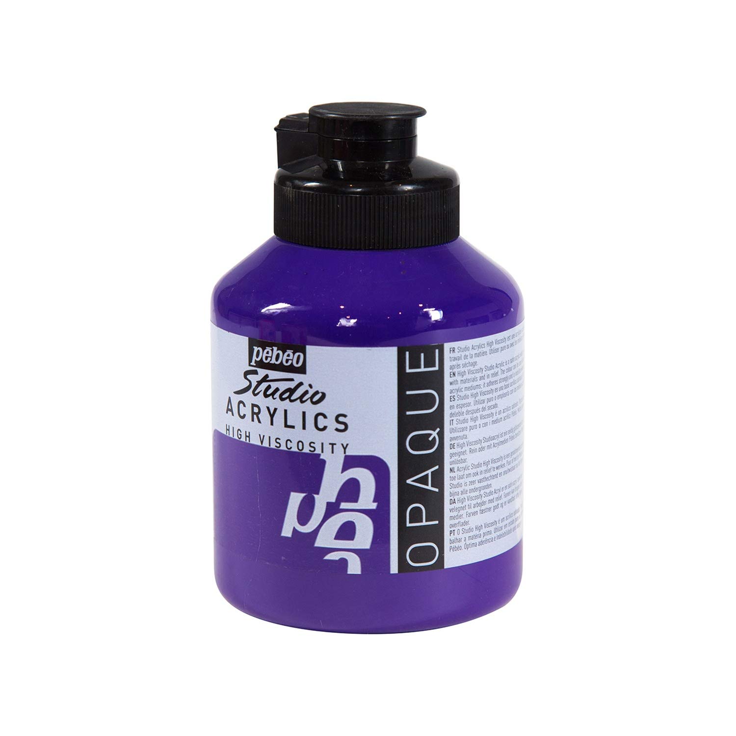 Pebeo Acrylic Paint Pot of 500 ml Dark Cobalt Violet Imitation Amazon