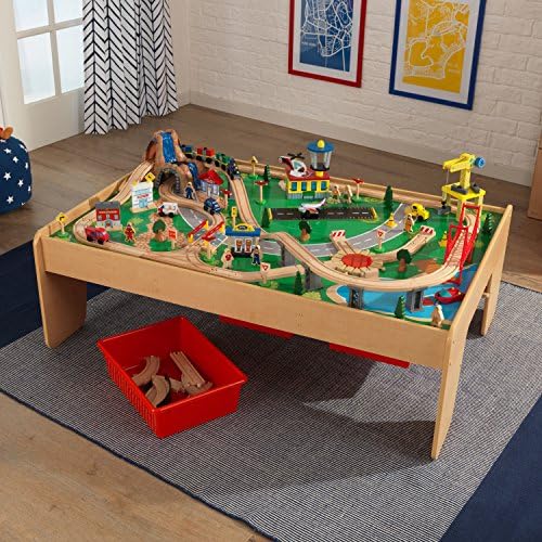 kids train track table