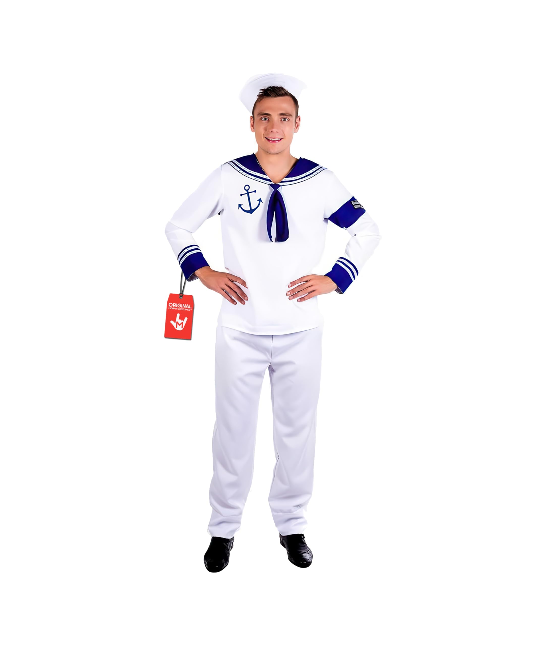 Fun Shack Sailor Costume Men | French Navy Outfit for Men | Classic Nautical Attire for Parties and Events, X-Large