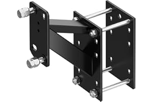 ADAMOSS Trailer Spare Tire Mount,RV Spare Tire Carrier,Boat Trailer Spare Tire Mount,Heavy Duty 160 Lbs Lock Holder,Fits 4 & 5 & 6 Lugs Trailers Wheels on 4", 4.25",4.5'', 4.75'', 5'' and 5.5'' Bolt Patterns