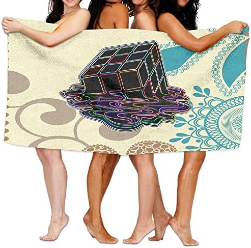 Melting Rubik's Cube Luxury Odorless Bath Sheet