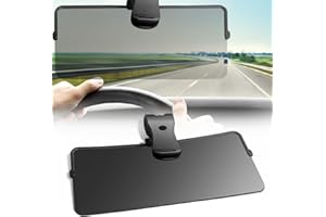 DOOUBAO Sun Visor Extender for Car, Universal Sun Visor for Car Easy to Install, UV400 Anti-Glare Protects from Glare/UV Ray/Stray Light/Snow Blindness for Safe Driving, Clip on/Adjustable Angle