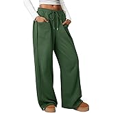 ATHMILE Sweatpants Women 2026 Wide Leg Sweatpants Baggy Straight Leg Pants Fashion Teen Girl Drawstring Athletic Joggers