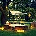 Mason Jar Lights 30 LED 6 Pack, Hanging Solar Lights Outdoors, Waterproof Solar Lanterns(Jars Included)