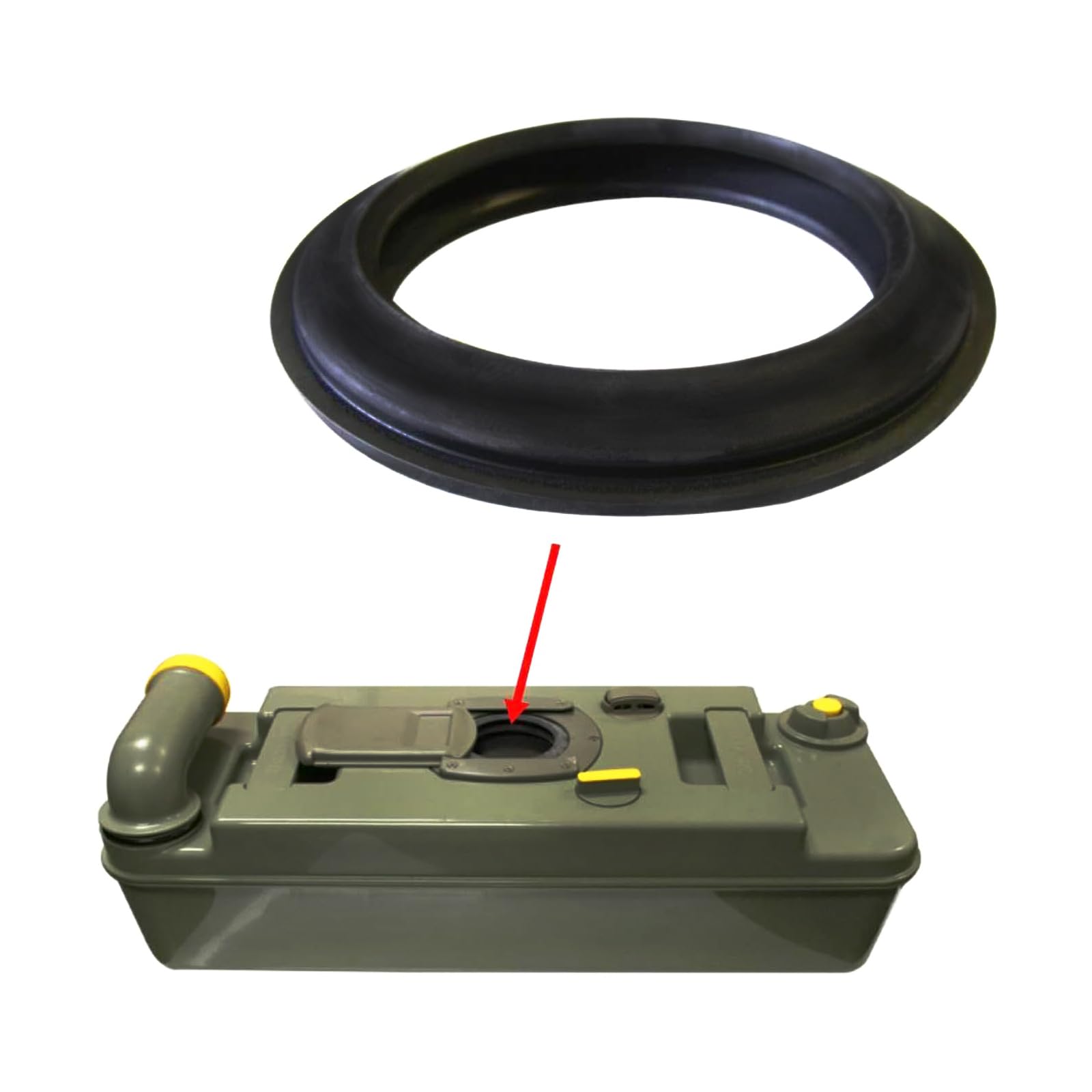 23721 Compatible with Thetford Cassette Lip Seal 110 mm for C200 C250 C400 C500 C2 C3 C4 Caravan Motorhome Toilet Waste Tanks