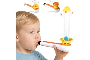 TOP BRIGHT 3in1 Sensory Toys for Toddlers Autism, Montessori Toddler Toys for 3 4 5 Year Old with Whistle, Ball Blowing, Floating Blow Pipe Balls Birthday Gift