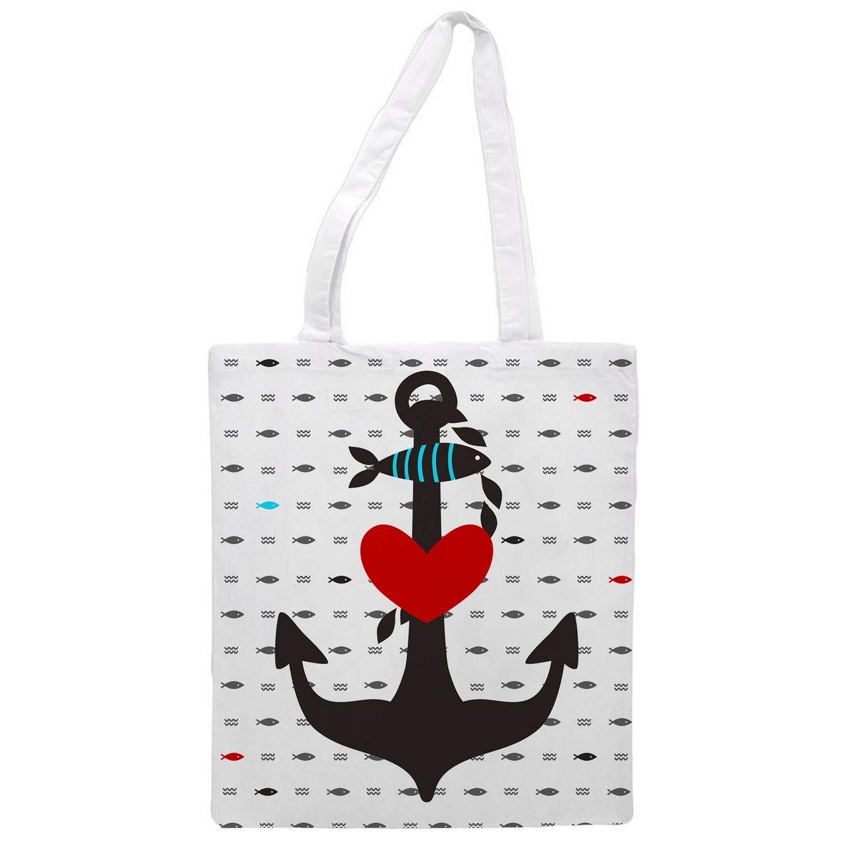 Nacnic Tote bag cloth ANCHOR MARINA. multipurpose shoulder strap