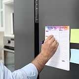 Thboxes Weekly Meal Planner and Shopping List Pad 60 Sheets Magnetic Fridge view 6
