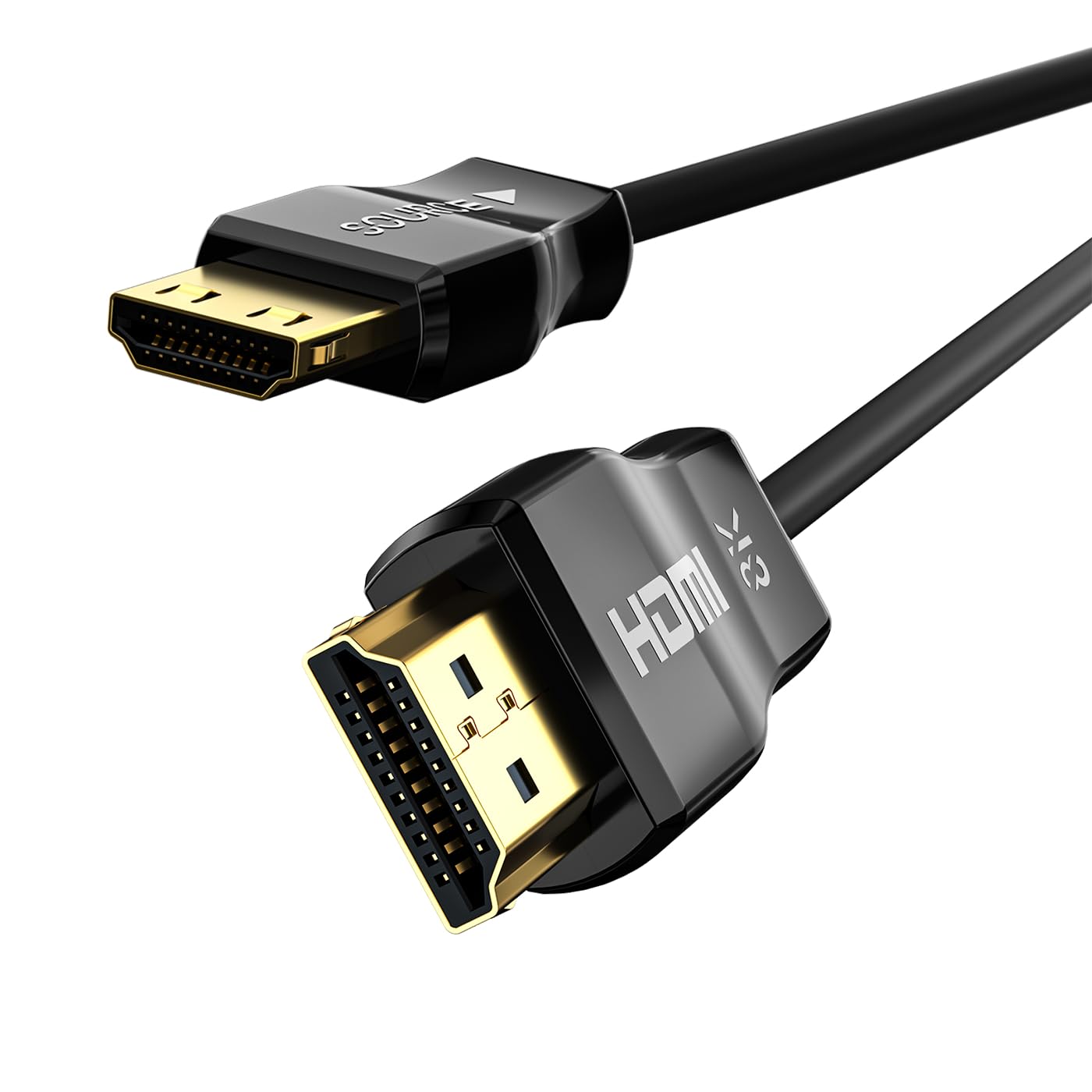 huaham CL3 Rated HDMI 2.1 Cable 15m, Fiber Optic HDMI Cable With Lock Design,Ultra High-Speed 48Gbps, 8K60Hz & 4K120Hz, Support eARC, Dolby, HDCP 2.2&2.3