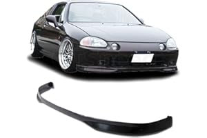 GT-Speed - Type R Style PU Front Bumper Lip - Compatible with 1993-1995 Honda Del Sol (96-97 Model Required to Trim The Sides
