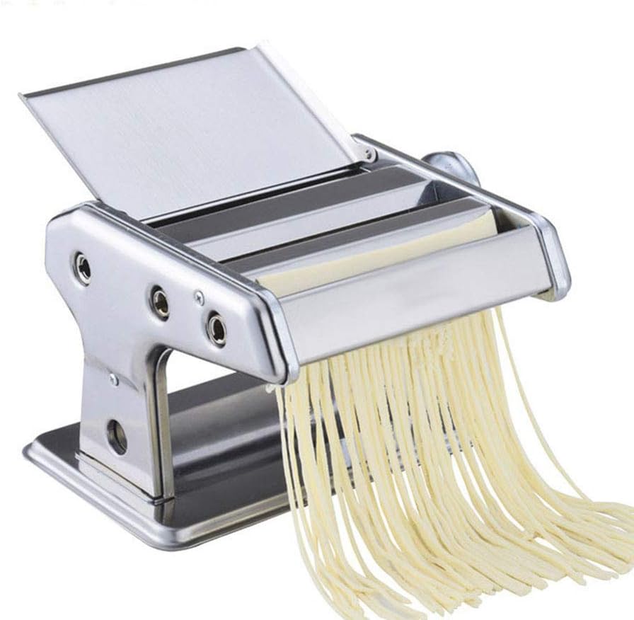 Amazon|多機能 家庭用 製麺機 小型 パスタマシン 2種類カッター付き ステンレス 手動式 製麺器 そば打ち機 手作り そば うどん ラーメン 生パスタ 餃子の皮 中華麺 パスタメーカー Amazon|多機能 家庭用 製麺機 小型 パスタマシン 2種類カッター付き ステンレス 手動式 製麺器 そば打ち機 手作り そば うどん ラーメン 生パスタ 餃子の皮 中華麺 パスタメーカー