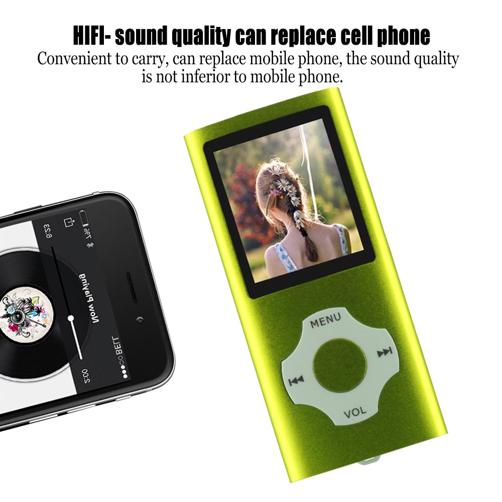 Reproductores de MP3 y MP4 Ueleknight Reproductor de MP3 MP4 con Micro