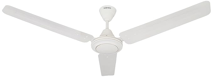 Amazon Brand - Solimo Swirl 1200mm Ceiling Fan (White)
