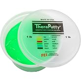 CanDo TheraPutty Scented Hand Exercise Putty for Rehabilitation, Exercises, Hand Therapy, Occupational Therapy, Apple Green Medium 1lb