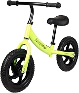 Stream 12" Balance Bike Carbon Steel Frame Green 2-6 Years no Pedals