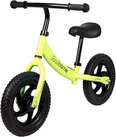 Stream 12" Balance Bike Carbon Steel Frame Green 2-6 Years no Pedals