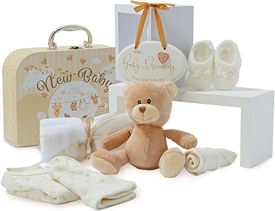 Baby Box Shop Neutral Baby Gifts Hamper Unisex Newborn Set 3-6 Months