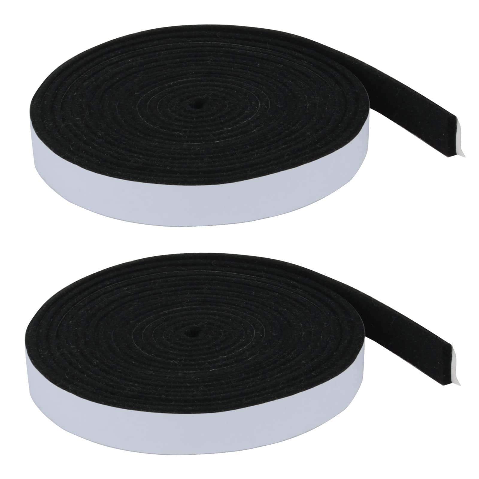 Carkio Smoker Gasket Seals, High Temp Grill Gasket Self Stick Felt, 2Pack 7/8" x 1/8" 15 Feet Grill Gasket Seal Tape, Smoker Gasket, Grill Fireplace Seal for Smokers BBQ Lid