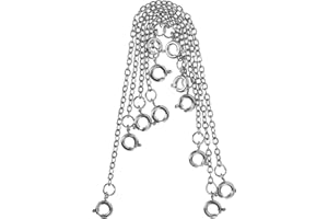 SEWACC Necklace Extender Chain Set 6pcs Diy Jewelry Extension Chains for Women