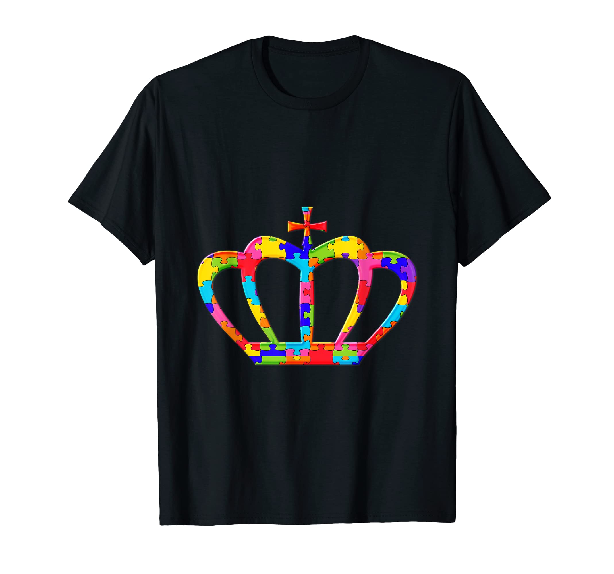 Crown Jigsaw Autism Puzzle T-Shirt