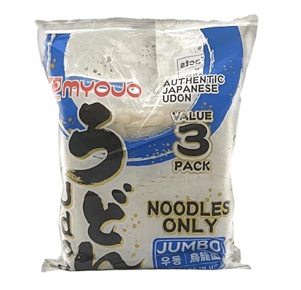 MYOJO JUMBO UDON NOODLES, NO SOUP, 4.94 OZ