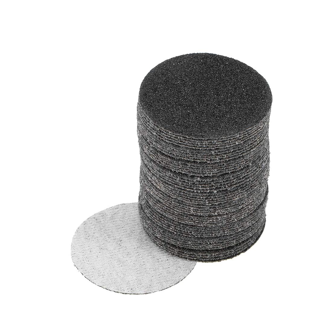 TA-VIGOR 50Pcs 50mm Wet and Dry Sanding Discs, 60 Grit 2 Inch Hook and Loop Sandpaper Electrostatic Sand Planting Silicon Carbide Sanding Discs