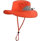 Connectyle Kids Sun Hat Wide Brim Fishing Safari Hat UPF 50 Protection Bucket Hats for Boys Girls Breathable Summer Beach Hat