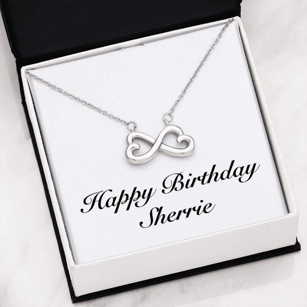 Infinity Heart Necklace 14k White Gold