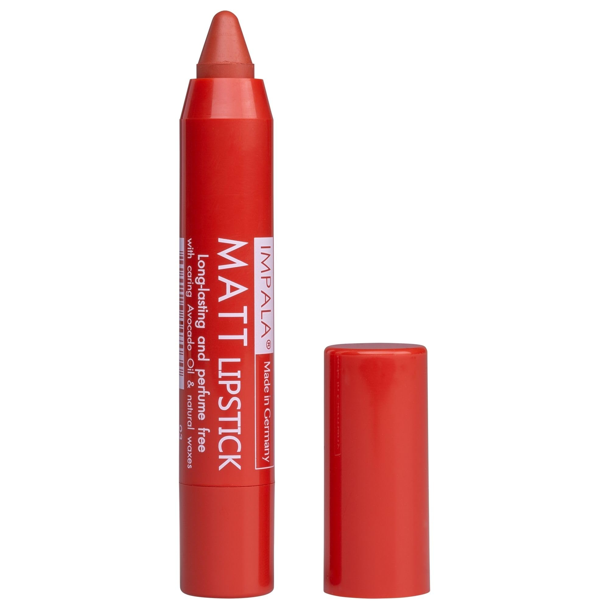 IMPALA | Automatic Matt Tangerine Morning Color Lipstick No. 03 | Long-Lasting Matte Lipstick | Hydrating Lipstick with High Pigmentation | Creamy Texture with Balm Effect