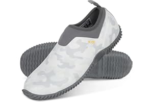 Kalkal Unisex Waterproof Garden Shoes, Men's Garden Boots,Women's Rain Shoes, Neoprene Rubber Footwear for Camping, Lawn Care, Gardening, Car Wash and Yard Work(Size 6-14)