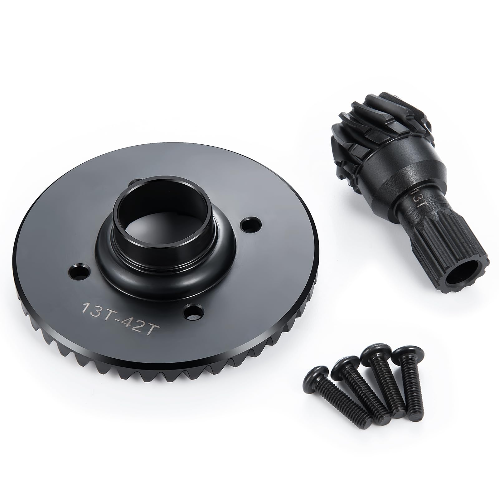 AXspeed 43T/12T Steel Overdrive Differential Gear Diff Gear Set for 1/5 X-MAXX RC Truck Upgarde Parts (Rear)