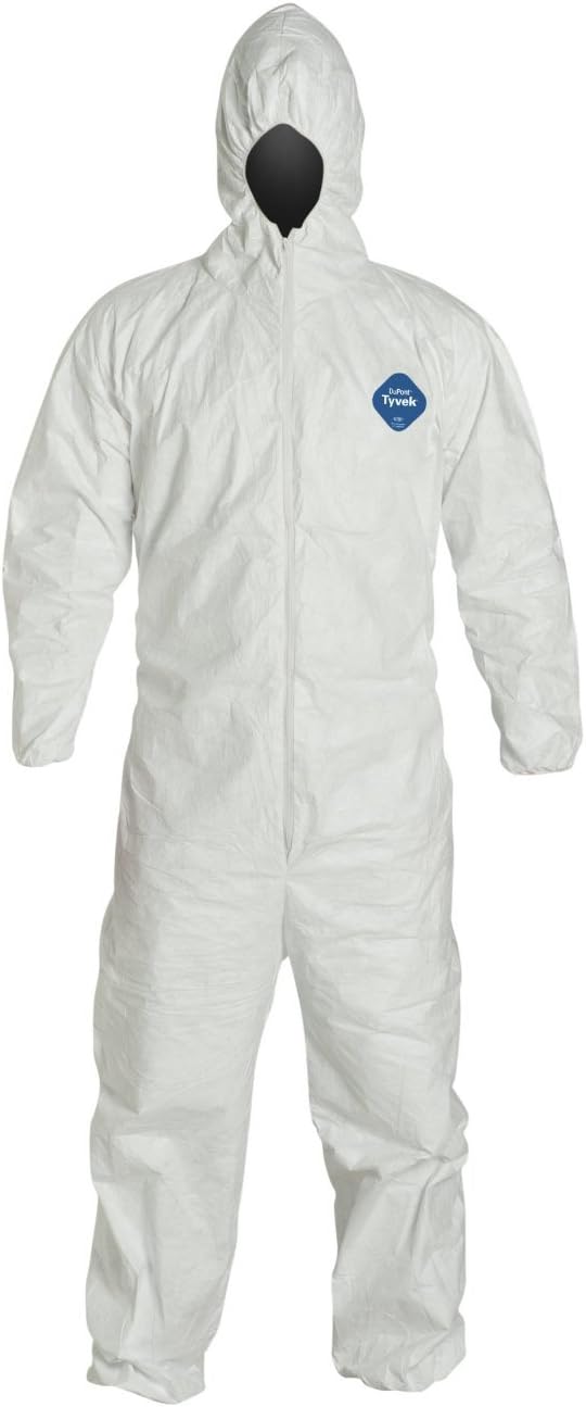 Dupont Tyvek 127S White Disposable Coveralls With Hood 2X TY127SWH2X