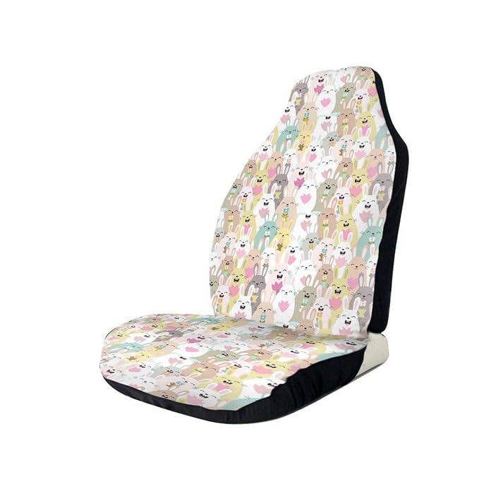 Amazon.com: Car Seat Covers Front Seats Kawaii Cute White Rabbit