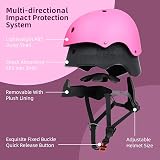 XJD Kids Helmet Toddler Adjustable Bicycle Skateboard Helmet Pink Small view 6
