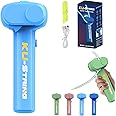 Glow in The Dark,Glow in The Dark Loop Rope Launcher Propeller, Rope Launcher, String Shooter Toy, String Toy 3.0,Birthday Christmas Ideal Gift (Light Blue)