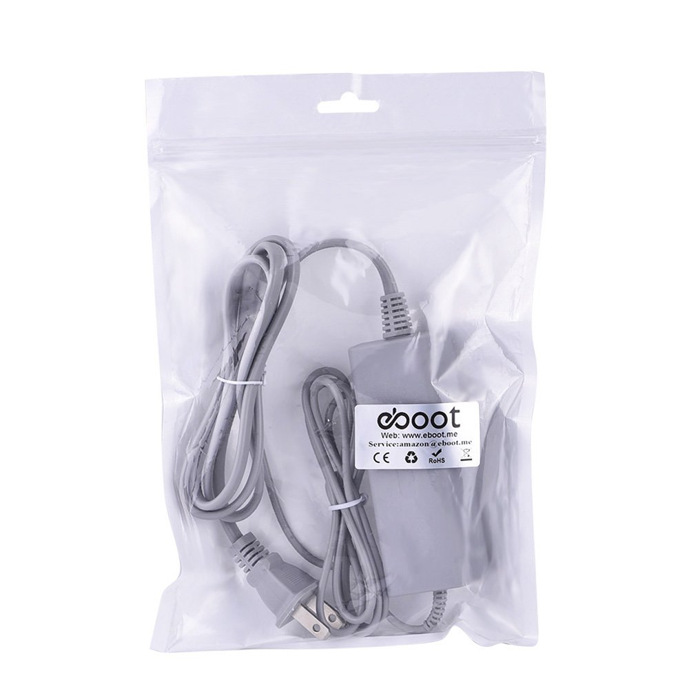 eBoot Gamepad Charger for Wii U, AC Adapter Wall Power Charger for Nintendo Wii U Gamepad