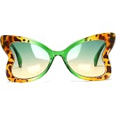 Chicid Oversized Butterfly Sunglasses for Women, Funky Sunglasses with UV400 Protection Non-Polarized Lenses