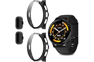 2 Pack for Garmin Venu 3 Smartwatch Screen Protector Case,Full Coverage HD Ultra-Thin Scratch Resistant Protective Cover Acce