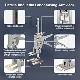 Eidoct 2 Pack Metal Labor Saving Arm Jack 880LB Cabinet Door Window Lifter view 4