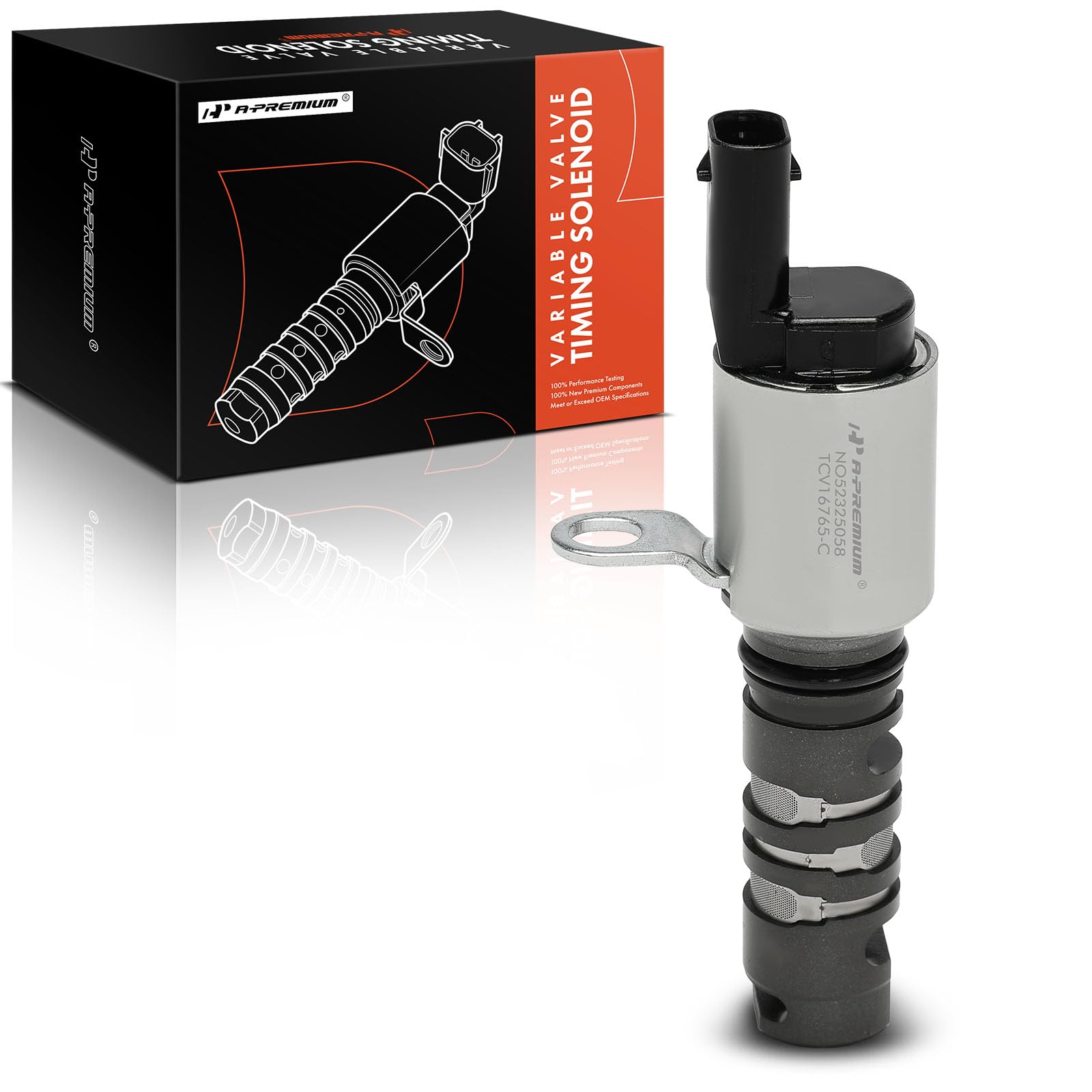 A-Premium Électrovanne De Distribution Variable De Moteur (VVT) Compatible Avec Audi A4 Quattro 2009-2009, Q5 2009-2012, A5 2010-2010, A5 Quattro 2008-2010, A6 2009-2011, A6 Quattro 2009-2009-2011